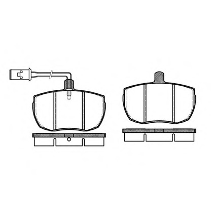 Foto Kit pastiglie freno, Freno a disco REMSA 005611