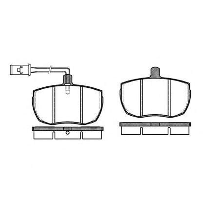 Foto Kit pastiglie freno, Freno a disco REMSA 005612