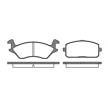 Photo Brake Pad Set, disc brake REMSA 010500