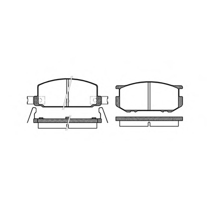 Photo Brake Pad Set, disc brake REMSA 010922