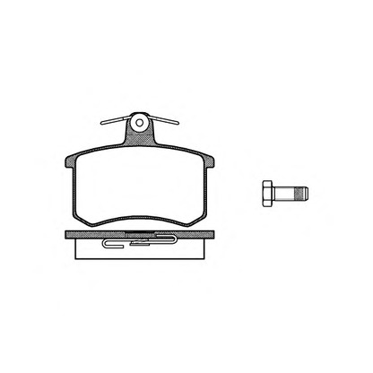 Photo Brake Pad Set, disc brake REMSA 013500