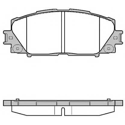 Photo Brake Pad Set, disc brake REMSA 122410