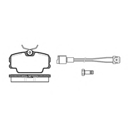 Photo Brake Pad Set, disc brake REMSA 014511