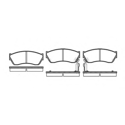 Photo Brake Pad Set, disc brake REMSA 014722