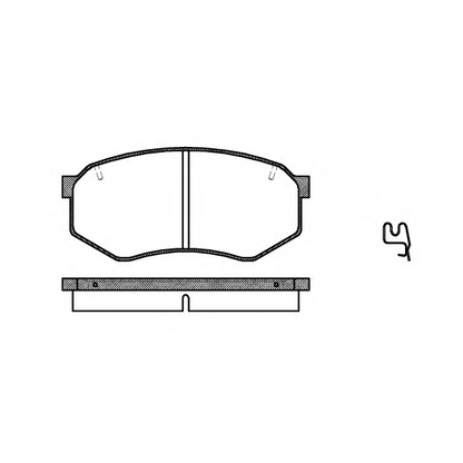 Photo Brake Pad Set, disc brake REMSA 014834