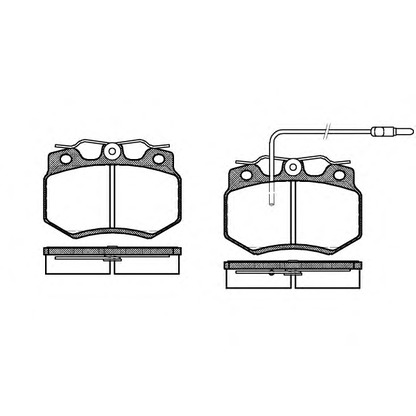 Foto Kit pastiglie freno, Freno a disco REMSA 017002