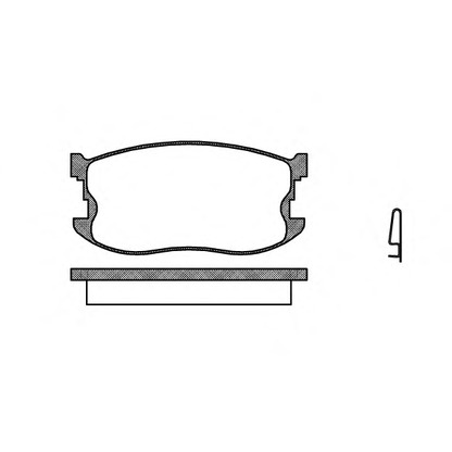 Photo Brake Pad Set, disc brake REMSA 019804