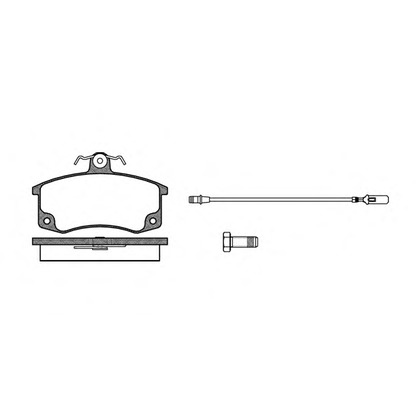 Photo Brake Pad Set, disc brake REMSA 022102