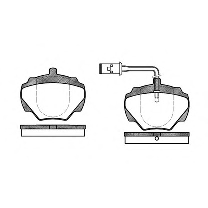 Photo Brake Pad Set, disc brake REMSA 022201