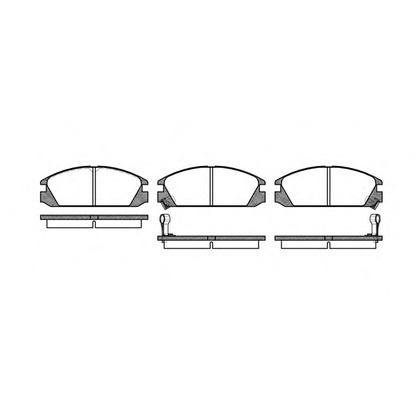 Photo Brake Pad Set, disc brake REMSA 022802