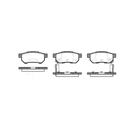 Photo Brake Pad Set, disc brake REMSA 023364