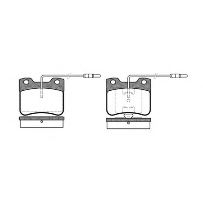 Foto Kit pastiglie freno, Freno a disco REMSA 024704