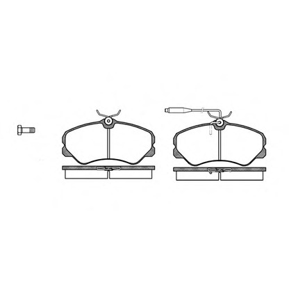 Photo Brake Pad Set, disc brake REMSA 026102