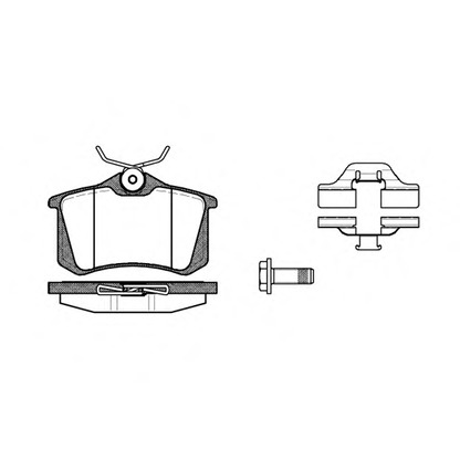 Photo Brake Pad Set, disc brake REMSA 026303