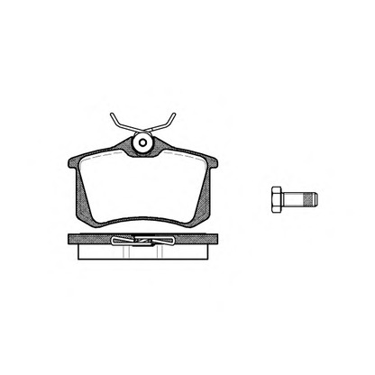 Photo Brake Pad Set, disc brake REMSA 026310