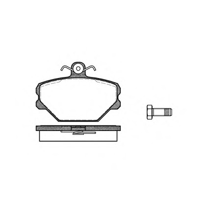 Photo Brake Pad Set, disc brake REMSA 026400