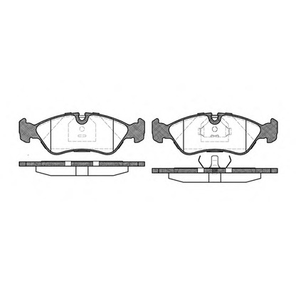 Photo Brake Pad Set, disc brake REMSA 028620