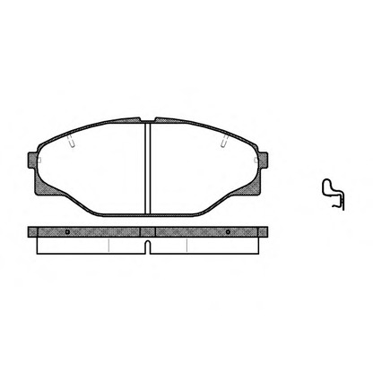 Foto Kit pastiglie freno, Freno a disco REMSA 031404