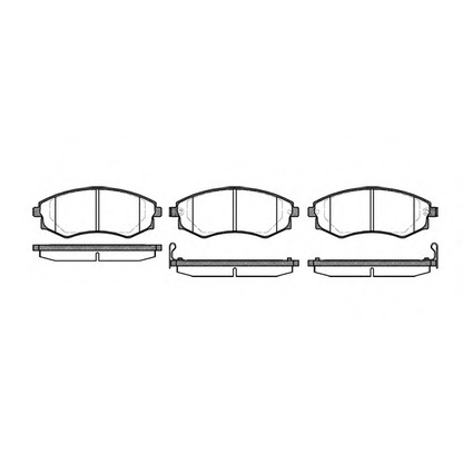 Photo Brake Pad Set, disc brake REMSA 031812