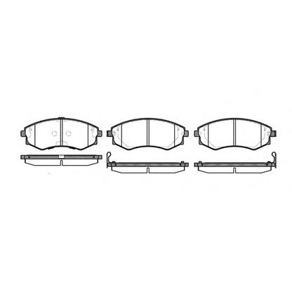 Photo Brake Pad Set, disc brake REMSA 031832