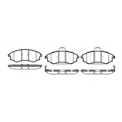 Photo Brake Pad Set, disc brake REMSA 031892