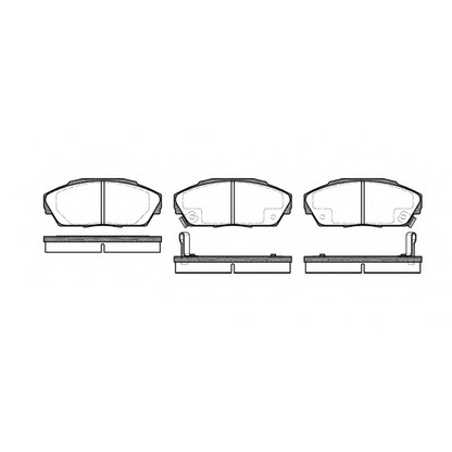 Photo Brake Pad Set, disc brake REMSA 032302