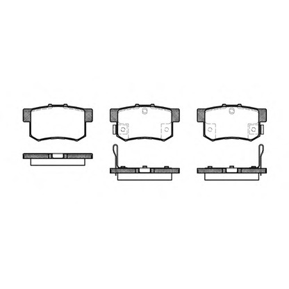 Photo Brake Pad Set, disc brake REMSA 032532