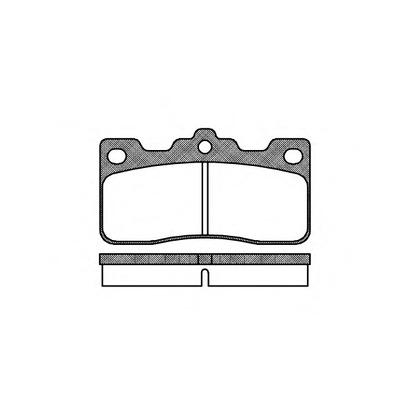 Photo Brake Pad Set, disc brake REMSA 032600