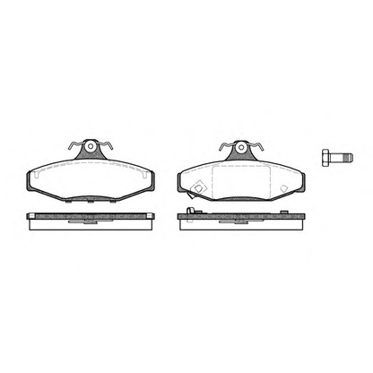 Photo Brake Pad Set, disc brake REMSA 033512