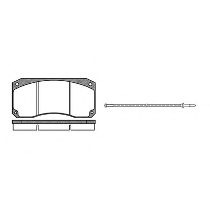 Photo Brake Pad Set, disc brake REMSA 034602