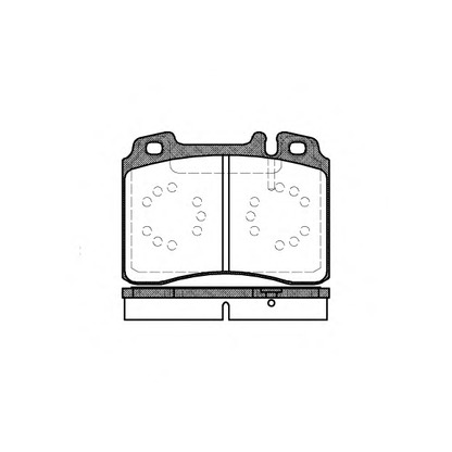 Photo Brake Pad Set, disc brake REMSA 037900