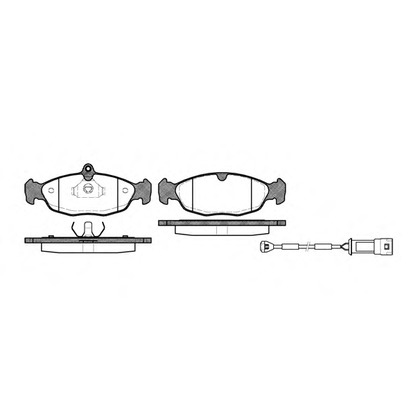 Photo Brake Pad Set, disc brake REMSA 039322