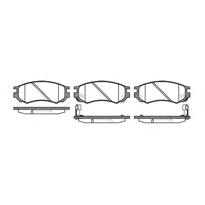 Photo Brake Pad Set, disc brake REMSA 039502