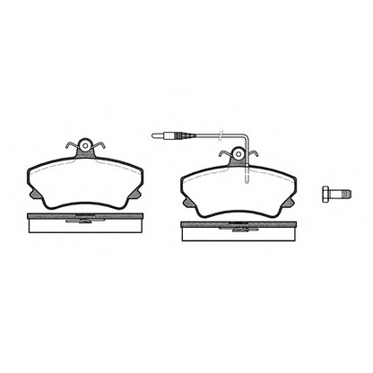 Photo Kit de plaquettes de frein, frein à disque REMSA 040912