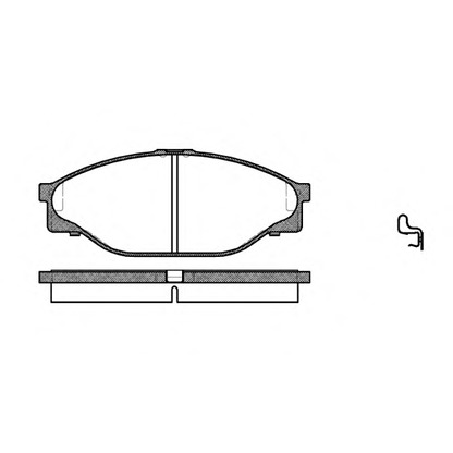 Photo Brake Pad Set, disc brake REMSA 041220