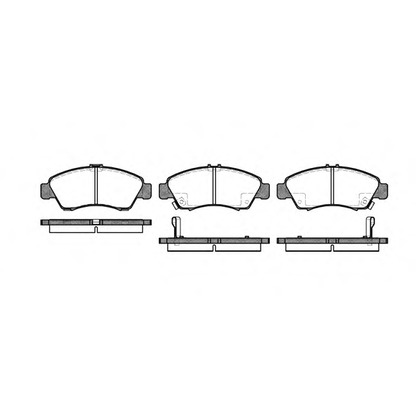 Photo Brake Pad Set, disc brake REMSA 041902