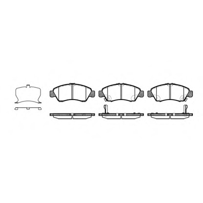 Photo Brake Pad Set, disc brake REMSA 041922