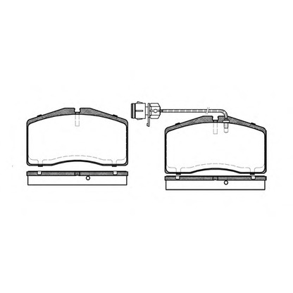 Photo Brake Pad Set, disc brake REMSA 044802