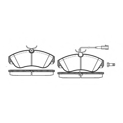 Photo Brake Pad Set, disc brake REMSA 048711