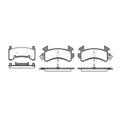 Photo Brake Pad Set, disc brake REMSA 051500