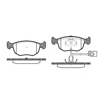 Photo Kit de plaquettes de frein, frein à disque REMSA 057502