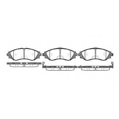 Photo Brake Pad Set, disc brake REMSA 064512