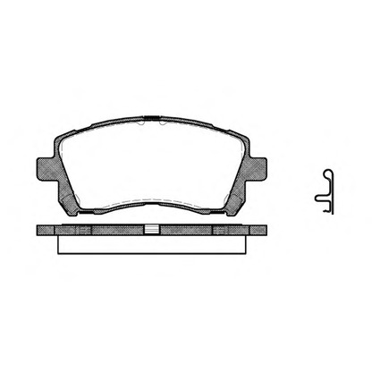 Photo Brake Pad Set, disc brake REMSA 065502