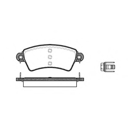 Photo Brake Pad Set, disc brake REMSA 072600