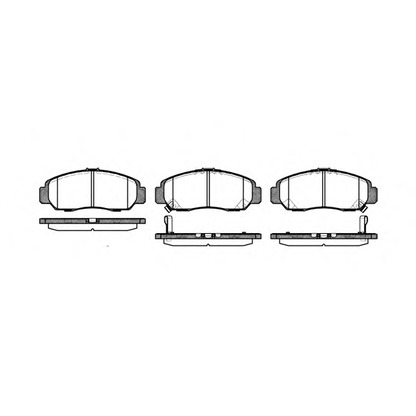 Photo Brake Pad Set, disc brake REMSA 074712