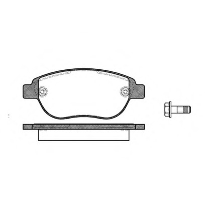 Photo Brake Pad Set, disc brake REMSA 084100