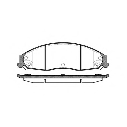 Photo Brake Pad Set, disc brake REMSA 095508