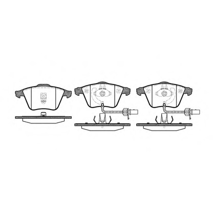 Photo Brake Pad Set, disc brake REMSA 096402