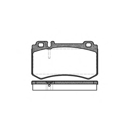 Photo Kit de plaquettes de frein, frein à disque REMSA 099300