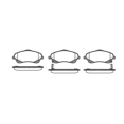 Photo Brake Pad Set, disc brake REMSA 104602